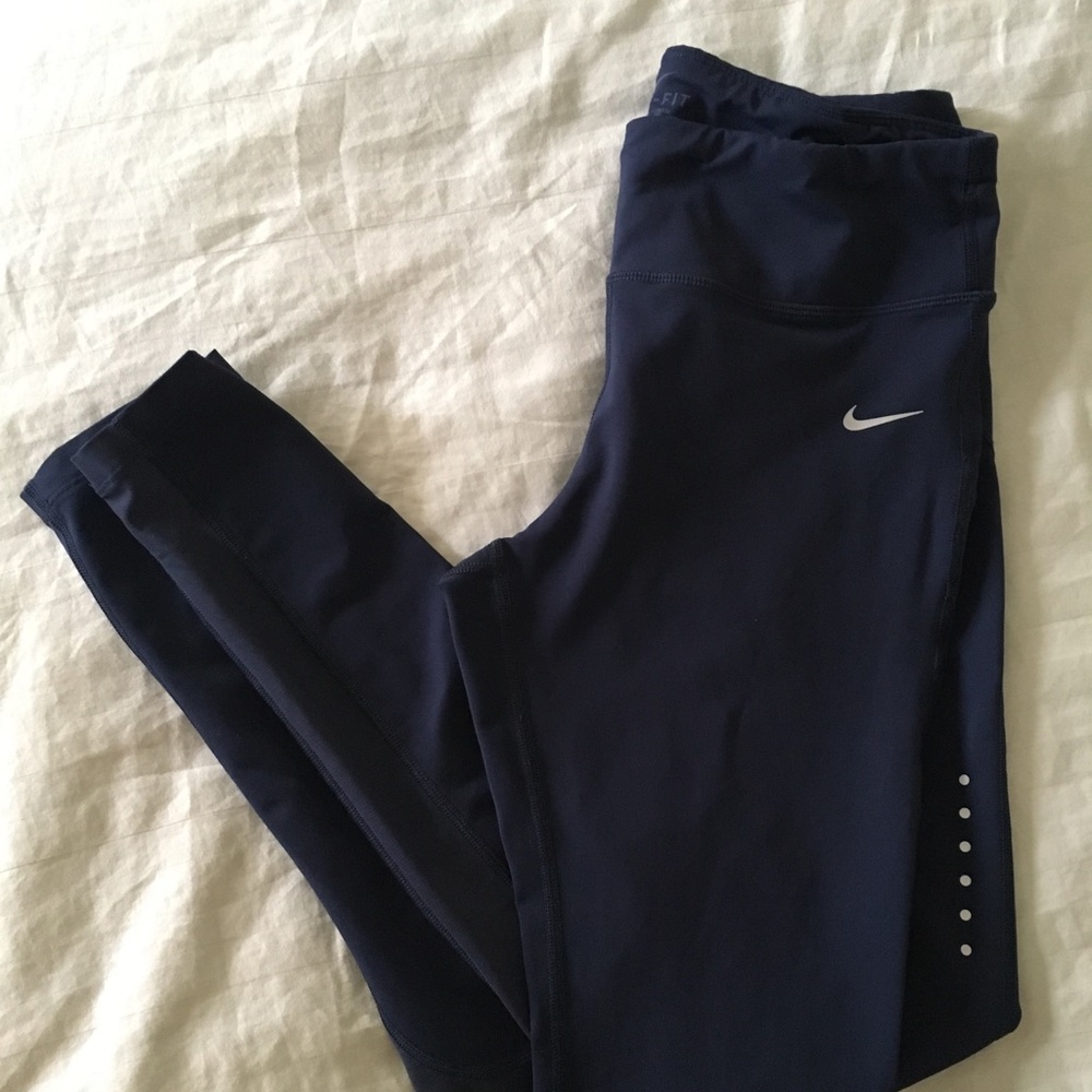 Navy Nike gym leggings tights comfortable jogger